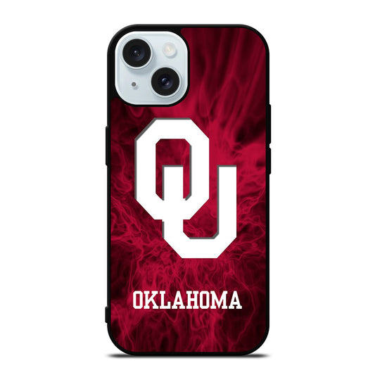 OKLAHOMA SOONERS FOOTBALL TEAM LOGO iPhone 15 Case Cover