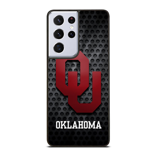 OKLAHOMA SOONERS NFL METAL LOGO Samsung Galaxy S21 Ultra Case Cover