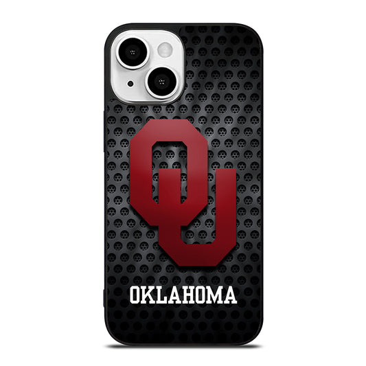 OKLAHOMA SOONERS NFL METAL LOGO iPhone 13 Mini Case Cover