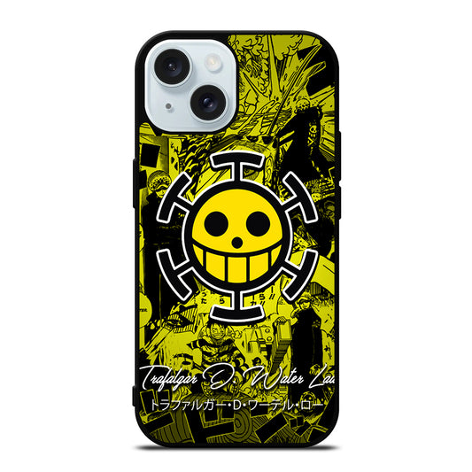 ONE PIECE HEART PIRATES TRAFALGAR D LAW iPhone 15 Case Cover