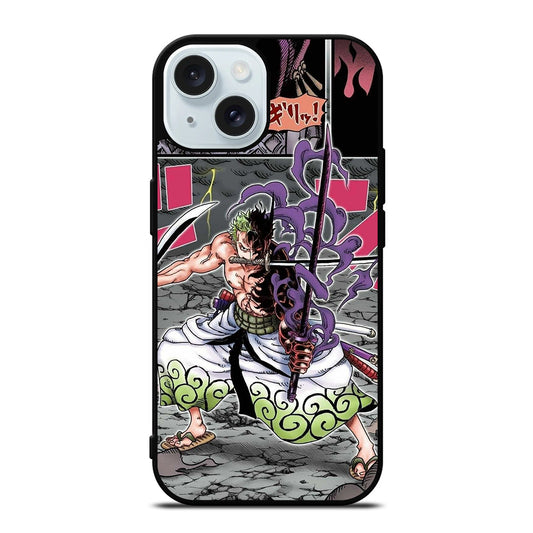 ONE PIECE RORONOA ZORO COMIC iPhone 15 Case Cover