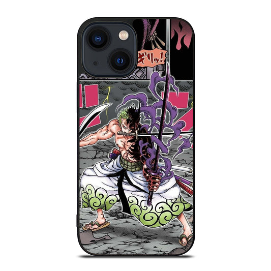 ONE PIECE RORONOA ZORO COMIC iPhone 14 Plus Case Cover