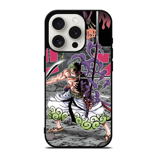 ONE PIECE RORONOA ZORO COMIC iPhone 15 Pro Case Cover