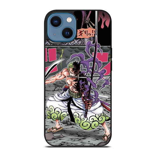 ONE PIECE RORONOA ZORO COMIC iPhone 14 Case Cover