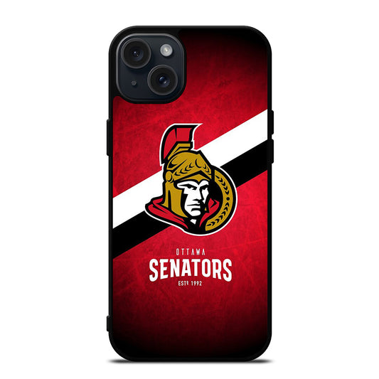 OTTAWA SENATORS HOCKEY LOGO 2 iPhone 15 Plus Case Cover