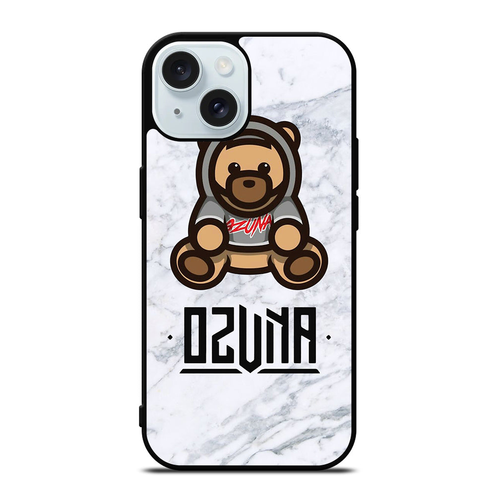 OZUNA BEAR LOGO MARBLE iPhone 15 Case Cover