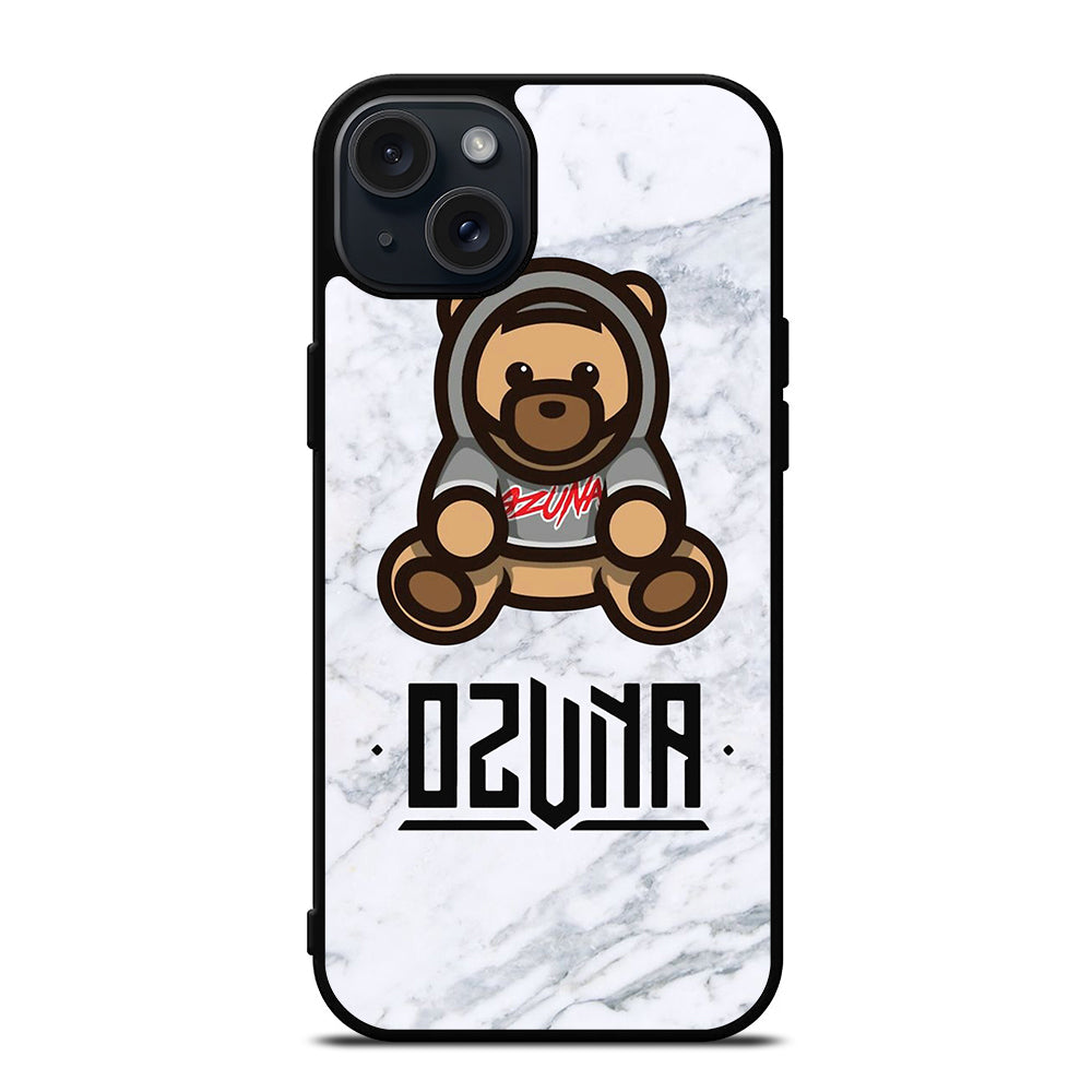 OZUNA BEAR LOGO MARBLE iPhone 15 Plus Case Cover