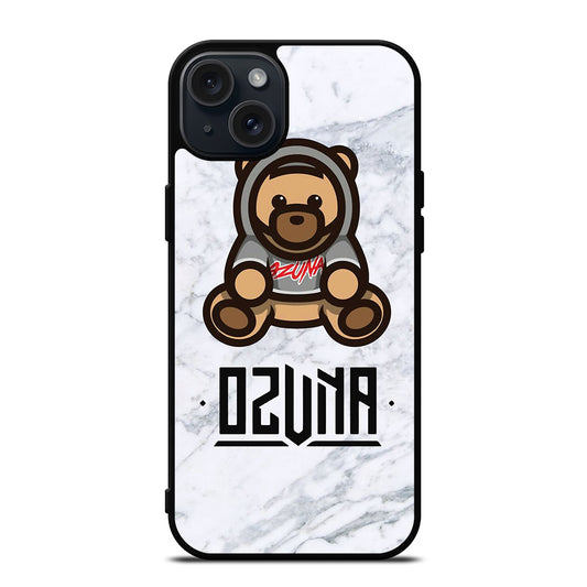 OZUNA BEAR LOGO MARBLE iPhone 15 Plus Case Cover