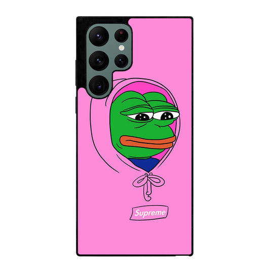 PEPE THE SMUG FROG PINK HOODIE Samsung Galaxy S22 Ultra Case Cover