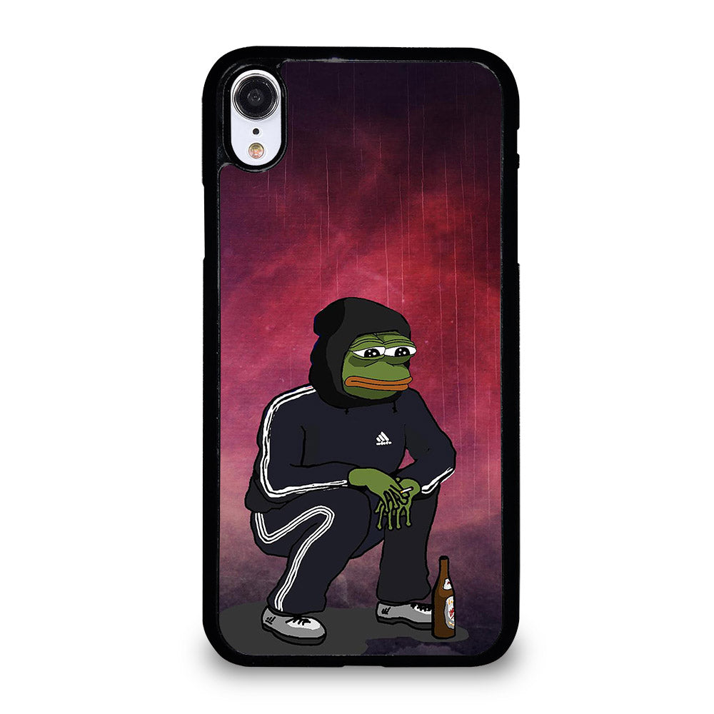 PEPE THE SMUG FROG SAD iPhone XR Case Cover