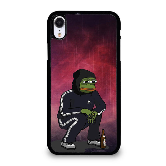 PEPE THE SMUG FROG SAD iPhone XR Case Cover