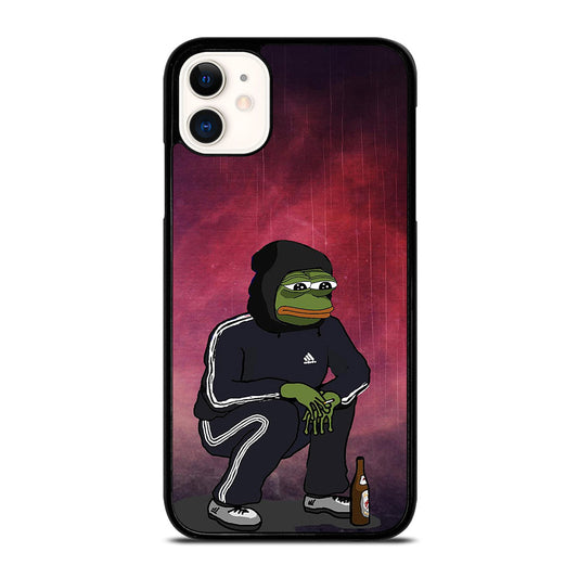 PEPE THE SMUG FROG SAD iPhone 11 Case Cover