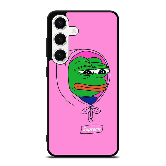 PEPE THE SMUG FROG PINK HOODIE Samsung Galaxy S24 Case Cover
