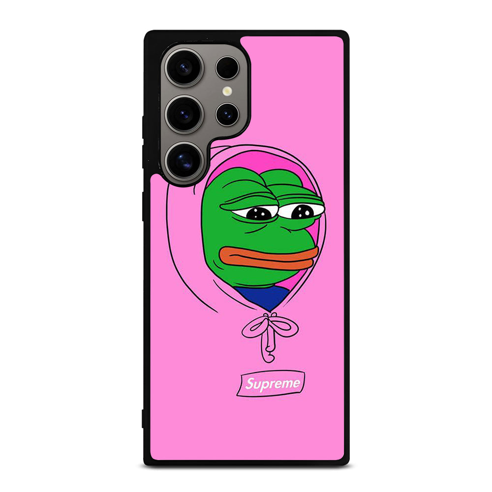 PEPE THE SMUG FROG PINK HOODIE Samsung Galaxy S24 Ultra Case Cover
