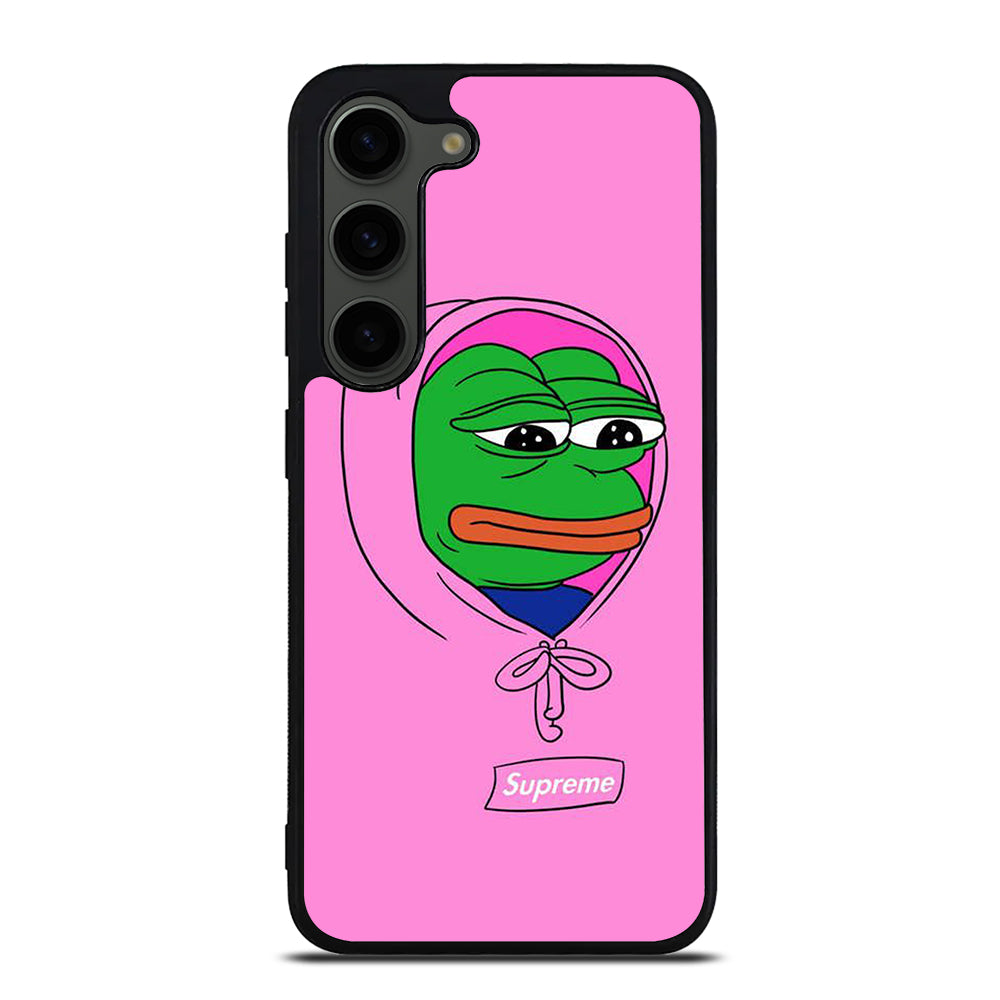 PEPE THE SMUG FROG PINK HOODIE Samsung Galaxy S23 Plus Case Cover