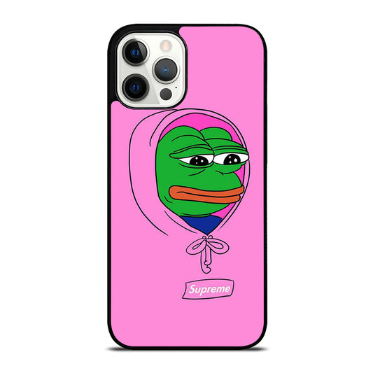 PEPE THE SMUG FROG PINK HOODIE iPhone 12 Pro Max Case Cover