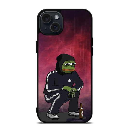 PEPE THE SMUG FROG SAD iPhone 15 Plus Case Cover