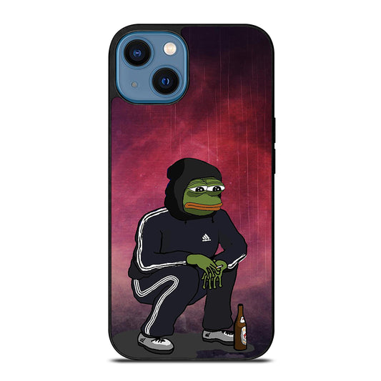 PEPE THE SMUG FROG SAD iPhone 14 Case Cover