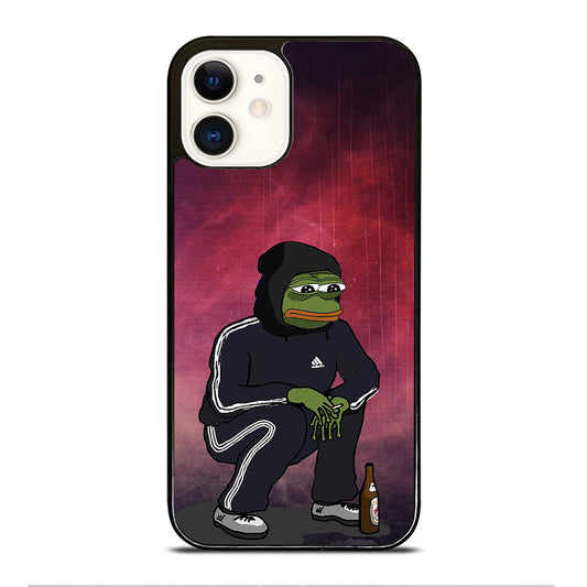 PEPE THE SMUG FROG SAD iPhone 12 Case Cover