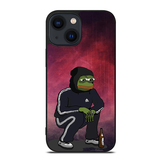 PEPE THE SMUG FROG SAD iPhone 14 Plus Case Cover