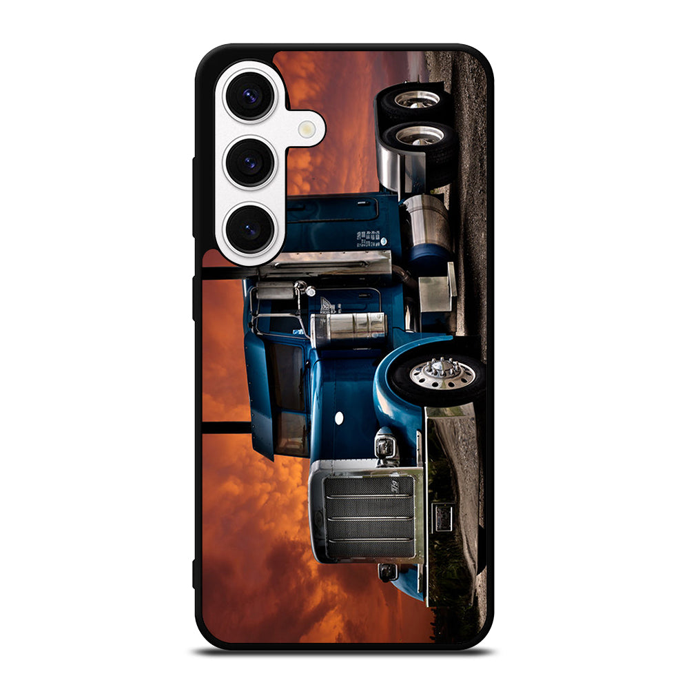 PETERBILT TRUCK BLUE Samsung Galaxy S24 Case Cover