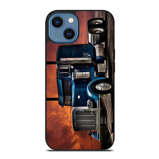 PETERBILT TRUCK BLUE iPhone 14 Case Cover