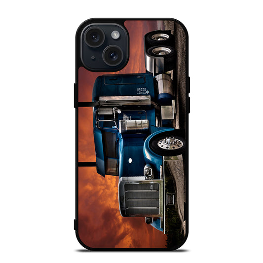 PETERBILT TRUCK BLUE iPhone 15 Plus Case Cover