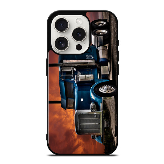 PETERBILT TRUCK BLUE iPhone 15 Pro Case Cover