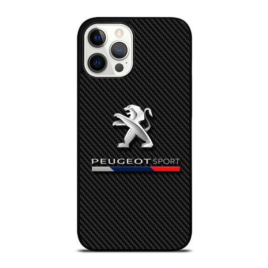 PEUGEOT CARBON LOGO iPhone 12 Pro Max Case Cover
