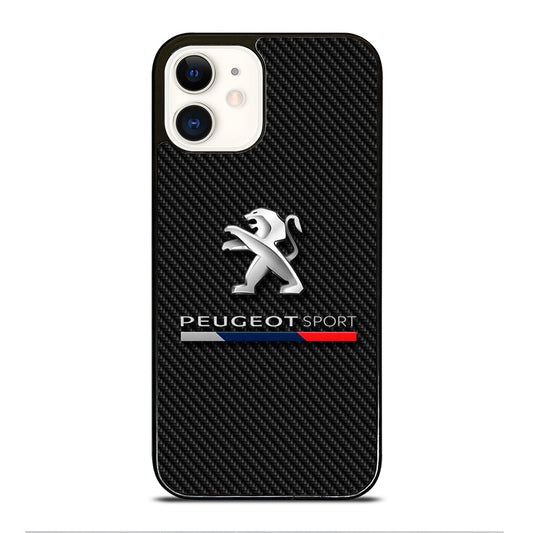 PEUGEOT CARBON LOGO iPhone 12 Case Cover