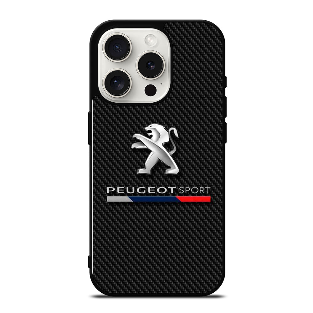 PEUGEOT CARBON LOGO iPhone 15 Pro Case Cover