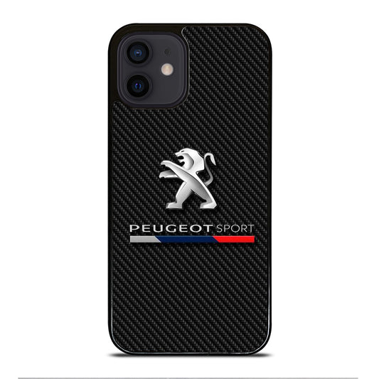 PEUGEOT CARBON LOGO iPhone 12 Mini Case Cover
