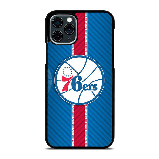 PHILADELPHIA 76ERS STRIPE EMBLEM iPhone 11 Pro Case Cover