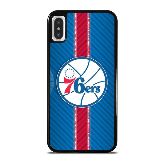 PHILADELPHIA 76ERS STRIPE EMBLEM iPhone X / XS Case Cover