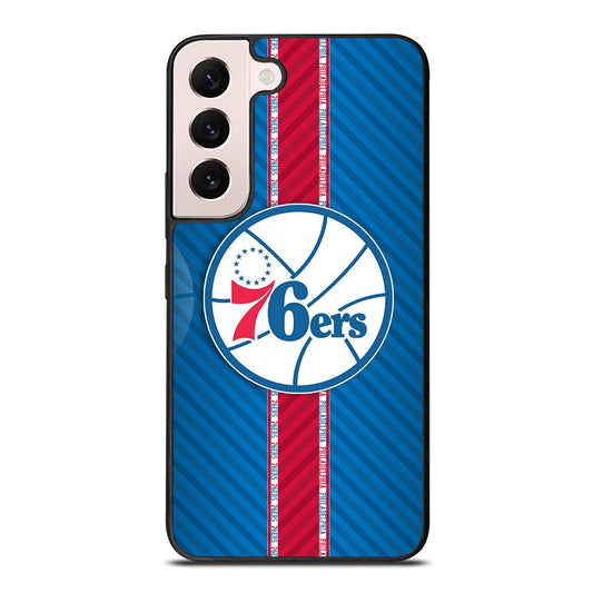 PHILADELPHIA 76ERS STRIPE EMBLEM Samsung Galaxy S22 Plus Case Cover