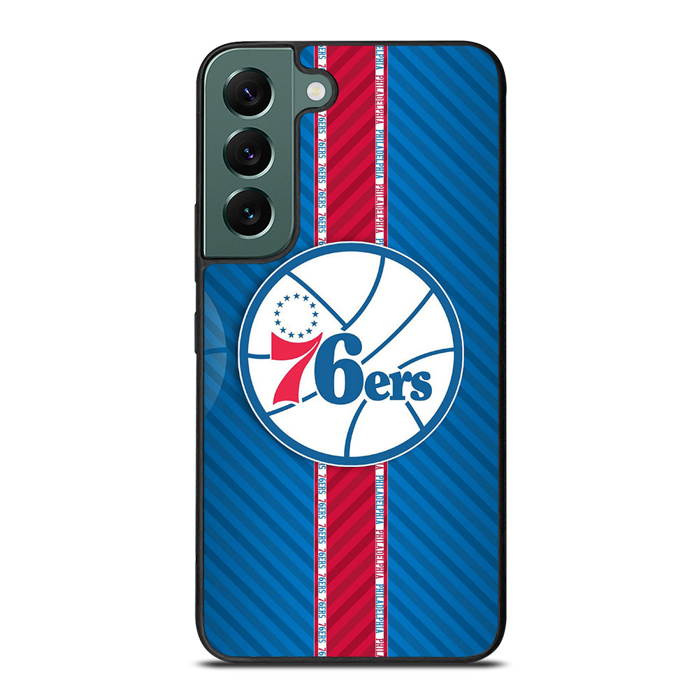 PHILADELPHIA 76ERS STRIPE EMBLEM Samsung Galaxy S22 Case Cover