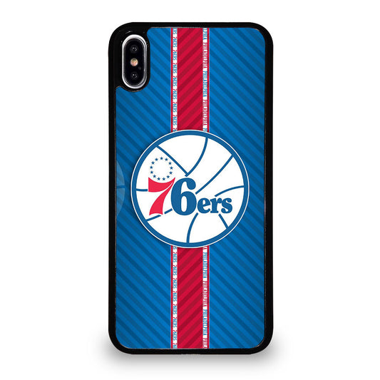 PHILADELPHIA 76ERS STRIPE EMBLEM iPhone XS Max Case Cover