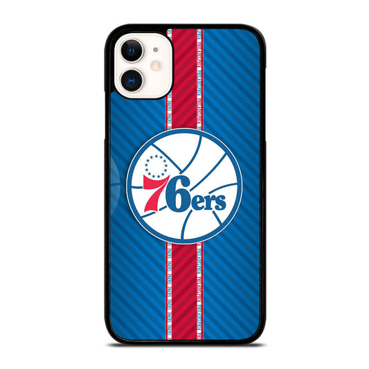 PHILADELPHIA 76ERS STRIPE EMBLEM iPhone 11 Case Cover