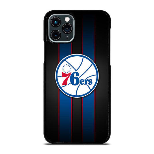 PHILADELPHIA 76ERS STRIPE LOGO iPhone 11 Pro Case Cover