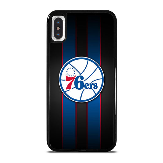 PHILADELPHIA 76ERS STRIPE LOGO iPhone X / XS Case Cover