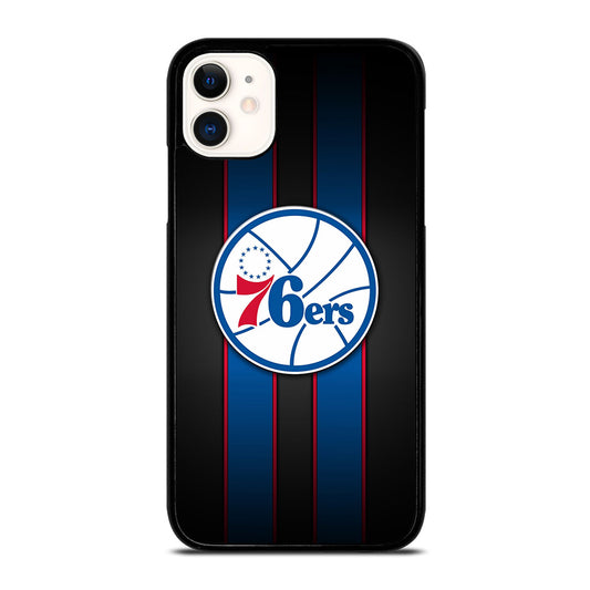 PHILADELPHIA 76ERS STRIPE LOGO iPhone 11 Case Cover