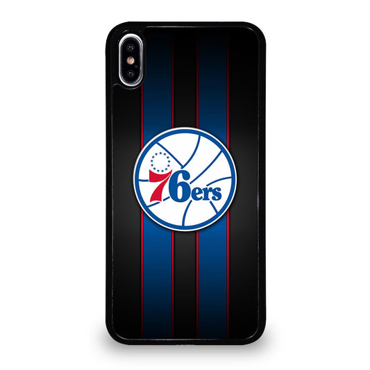 PHILADELPHIA 76ERS STRIPE LOGO iPhone XS Max Case Cover
