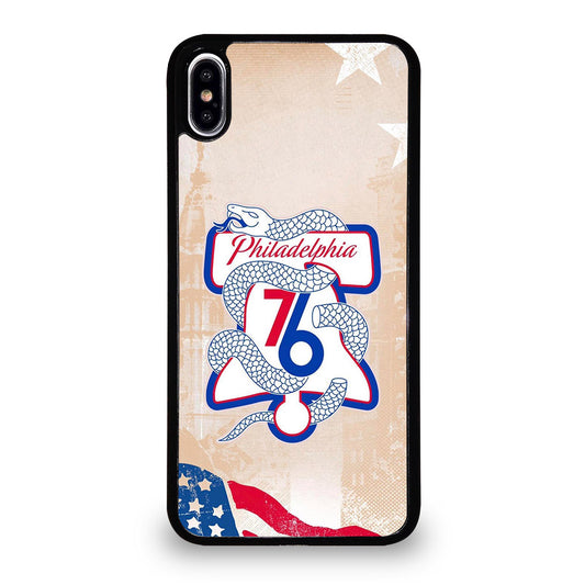 PHILADELPHIA 76ERS VINTAGE LOGO iPhone XS Max Case Cover