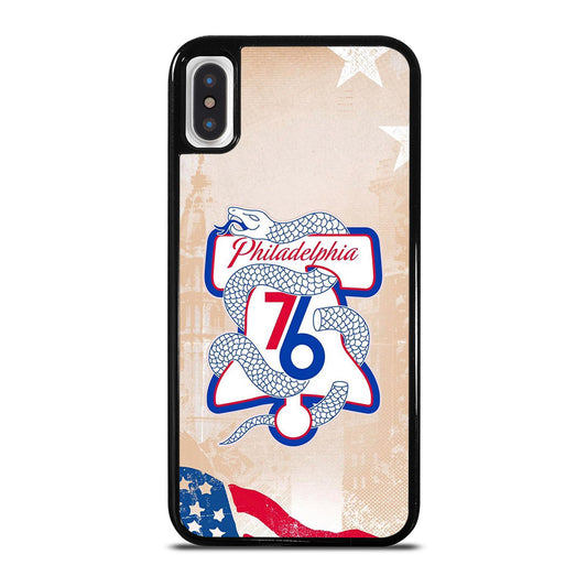 PHILADELPHIA 76ERS VINTAGE LOGO iPhone X / XS Case Cover