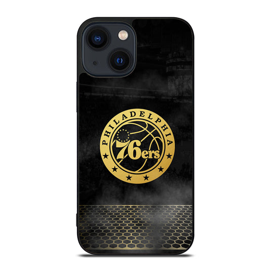 PHILADELPHIA 76ERS GOLD LOGO iPhone 14 Plus Case Cover