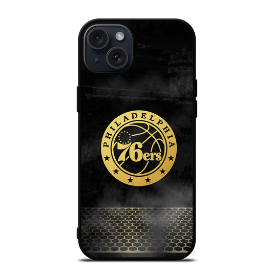 PHILADELPHIA 76ERS GOLD LOGO iPhone 15 Plus Case Cover