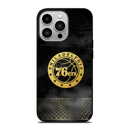 PHILADELPHIA 76ERS GOLD LOGO iPhone 14 Pro Case Cover