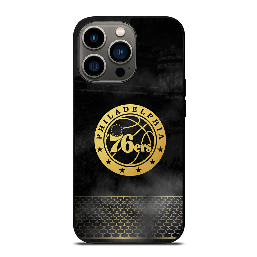 PHILADELPHIA 76ERS GOLD LOGO iPhone 13 Pro Case Cover