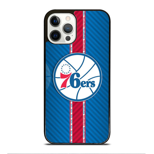 PHILADELPHIA 76ERS STRIPE EMBLEM iPhone 12 Pro Case Cover