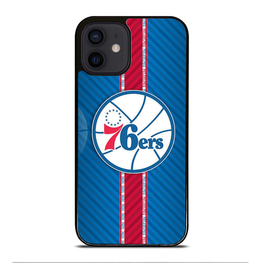 PHILADELPHIA 76ERS STRIPE EMBLEM iPhone 12 Mini Case Cover